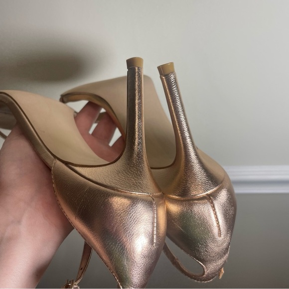Steve Madden Fame Rose Gold Metallic Sandal Heels size 10 - Picture 7 of 8